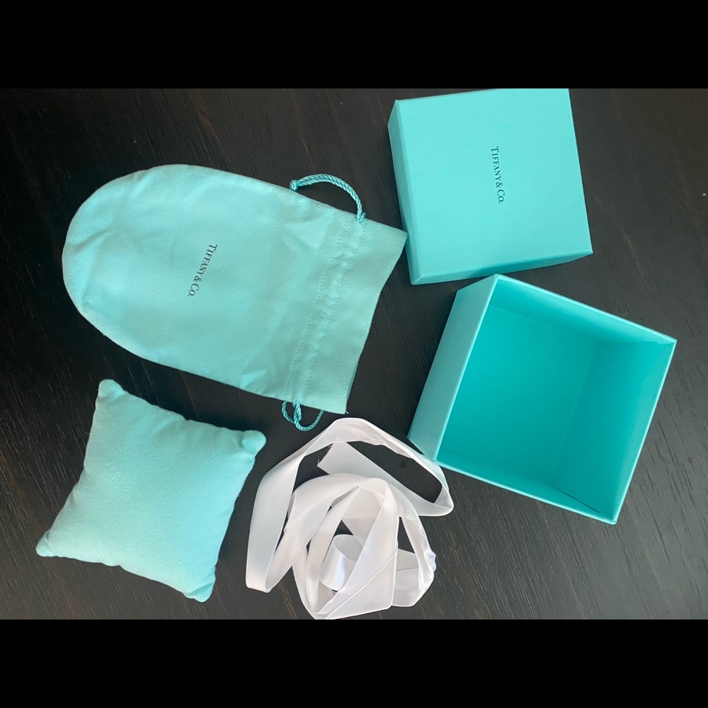 Authentic Tiffany’s Box, Pillow, and Dust Bag